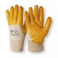 07265 rękawice ochronne na Wpół Pokryte nitrylem Żółte (12 par) 11490 Issaline