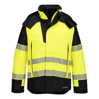 FR606 Kurtka zimowa trudnopalna, ostrzegawcza PW3 Modaflame Rain Portwest 
