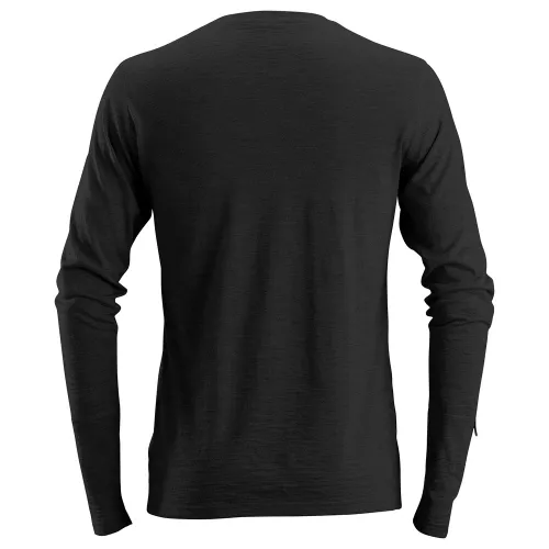 2427 T-shirt Wełniany AllroundWork - Długi Rękaw Snickers 
