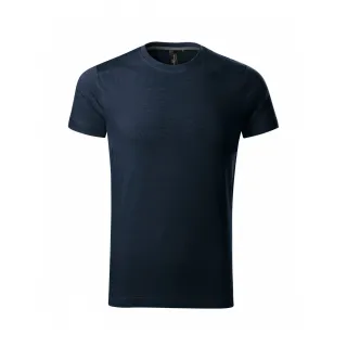 Czarny t-shirt z krótkim rękawem, wykonany z gładkiego materiału. Koszulka ma klasyczny krój z okrągłym dekoltem.