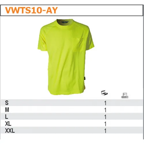 T-Shirt Coolpass w kolorach Fluorescencyjnych Vwts10-A 13447