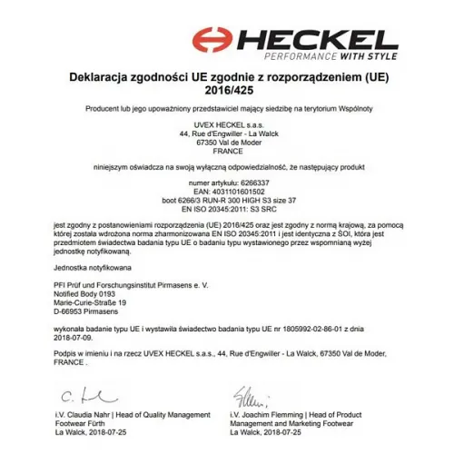 6266/3 Trzewiki robocze Run-R 300 High Heckel  20464